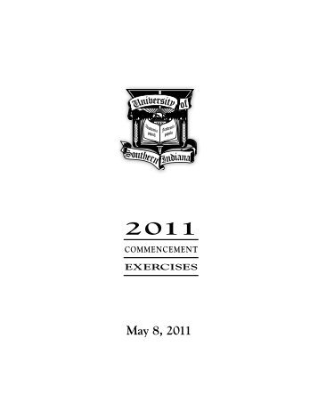 Commencement Exercises - University of Southern Indiana