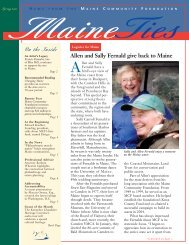 Allen and Sally Fernald give back to Maine - Maine Community ...