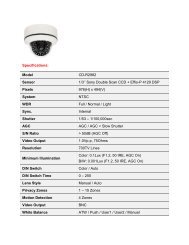 Specifications: Model CD-R2982 Sensor 1/3'' Sony ... - CCTV Direct