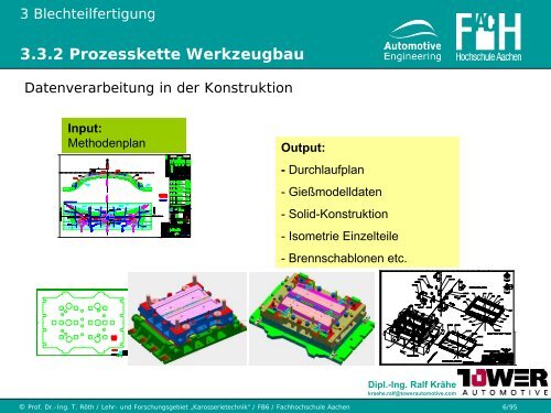 3.3 Blechumformung und Schneiden - Karosserietechnik FH Aachen