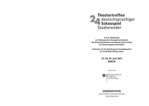 Dokumentation 2013 - Theatertreffen