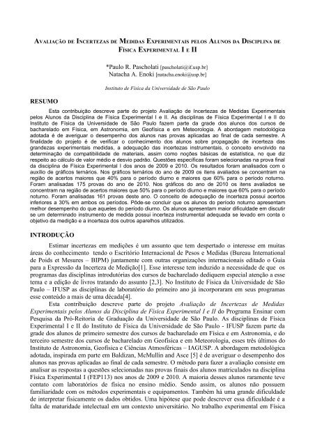 Linguagens, CÃ³digos e suas Tecnologias - Axpfep1.if.usp.br