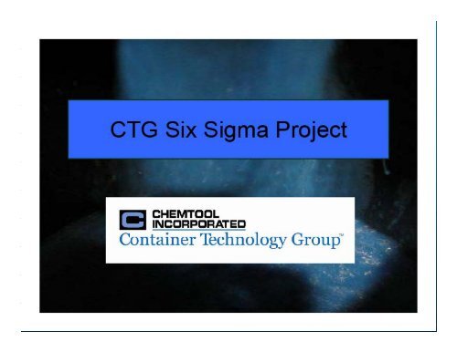 CTG SIX SIGMA Final.pdf - Chemtool