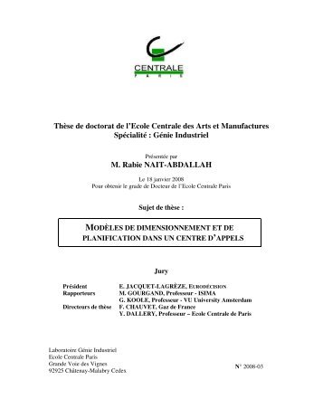 M. Rabie NAIT-ABDALLAH - Lamsade - UniversitÃ© Paris-Dauphine