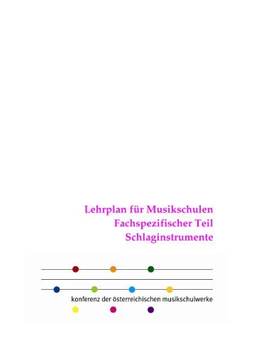 Lehrplan Schlaginstrumente zum Download - KOMU