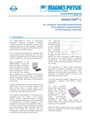 FH 51 AND FH 54 - MAGNET-PHYSIK Dr. Steingroever GmbH