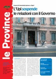 il notiziario 7 2007 - UPI - Unione delle Province d'Italia