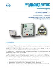 Permagraph C e 2092 - MAGNET-PHYSIK Dr. Steingroever GmbH