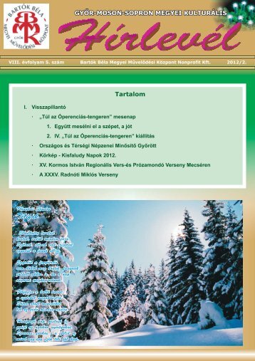 A 2012/2. sz. hírlevél letöltése PDF formátumban - Bartók Béla ...