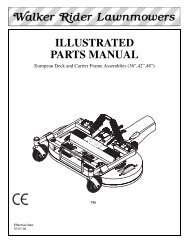 walker mower parts manual