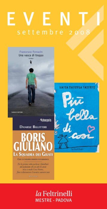 laFeltrinelli Mestre - Padova di settembre - Dino Ciani