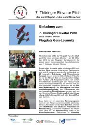 Einladung 7. ThÃ¼ringer Elevator Pitch - Technologie- und ...