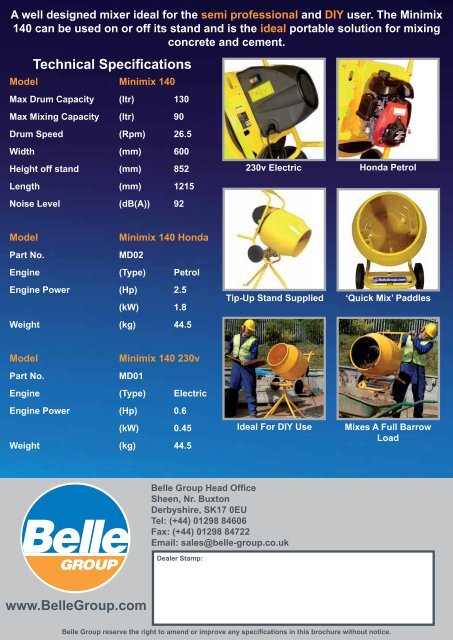 Product PDF - Belle Group