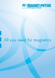 Unternehmensbroschüre - MAGNET-PHYSIK Dr. Steingroever GmbH