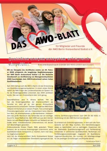 Download AWO-Blatt Ausgabe 2 - Herzlich Willkommen bei der ...