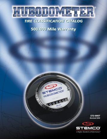 Stemco Hubodometer Tire Classicication Catalog - Eastern Marine