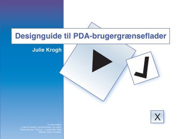 Designguide til PDA-brugergrÃ¦nseflader - IT-Universitetet