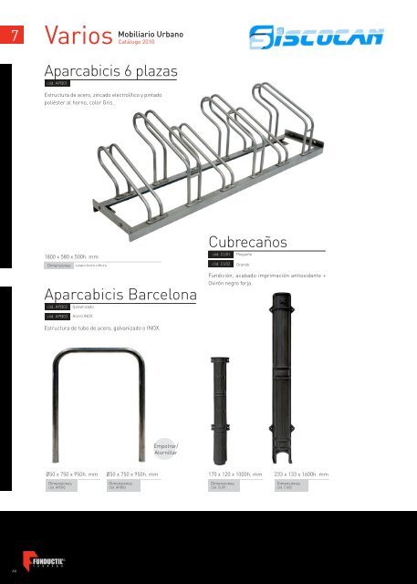 Catálogo MOBILIARIO URBANO - Siscocan