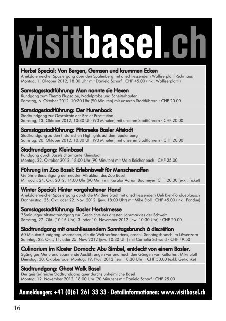 Ausgabe 3/2012 - MÃ¤nnerchor St. Johann Basel