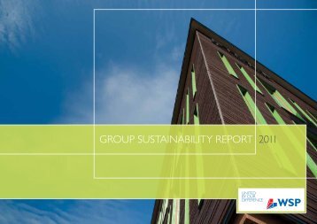 GROUP SUSTAINABILITY REPORT 2011 - WSP Group