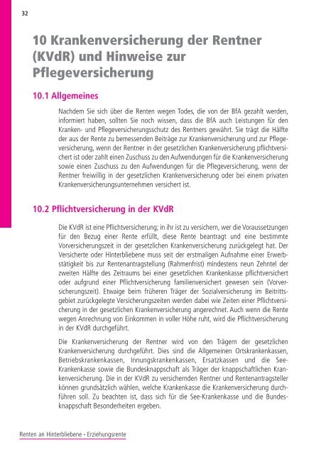 Renten an Hinterbliebene - Erziehungsrente [pdf] - Wert