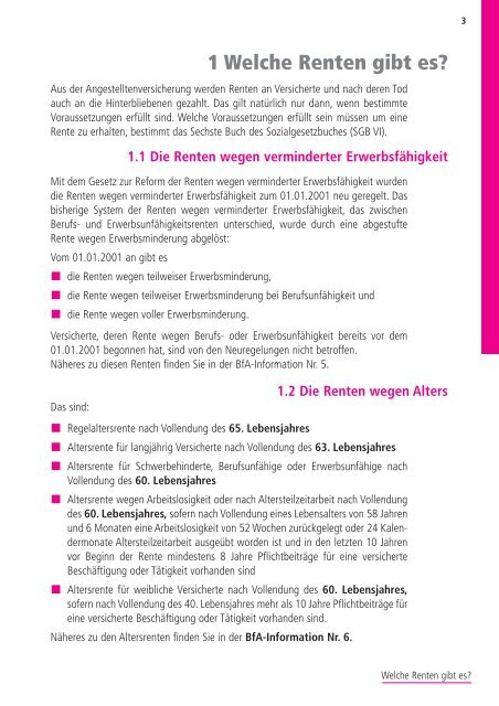 Renten an Hinterbliebene - Erziehungsrente [pdf] - Wert