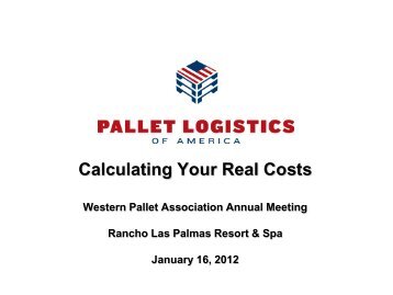 Activity Based Costing - Western Pallet Association