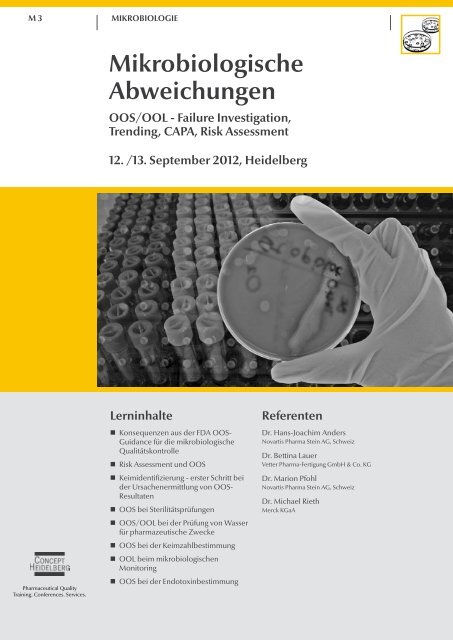 Mikrobiologische Abweichungen Oos Ool Gmp Navigator