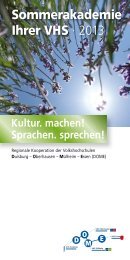 Das Programm der Sommerakademie 2013 zum download