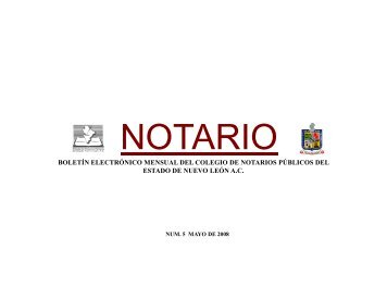MAYO 2008 - Colegio de Notarios NL