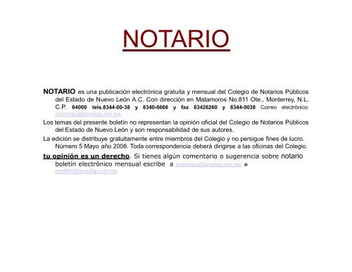 MAYO 2008 - Colegio de Notarios NL