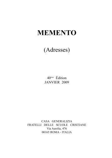 Memento 2009:Memento 2007.qxd.qxd - La Salle.org