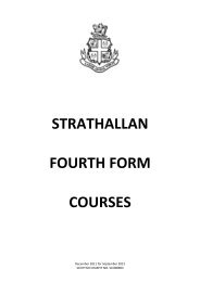 Fourth Form Subject Choices PDF 234KB - Strathallan School