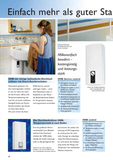 Stiebel Eltron Warmes Wasser 2,85 MB - Magnus Denzinger GmbH