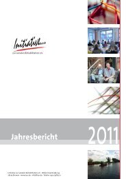 Jahresbericht ´11.indd - Initiative zur sozialen Rehabilitation eV