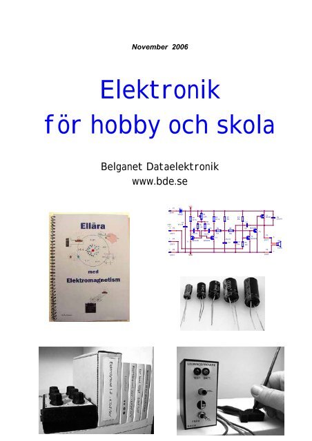 Elektronik fÃ¶r hobby och skola - pdf (2,1Mb) - Belganet ...