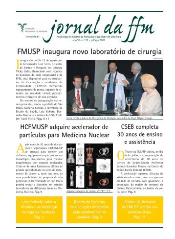 FMUSP inaugura novo laboratÃ³rio de cirurgia - FFM - FundaÃ§Ã£o ...