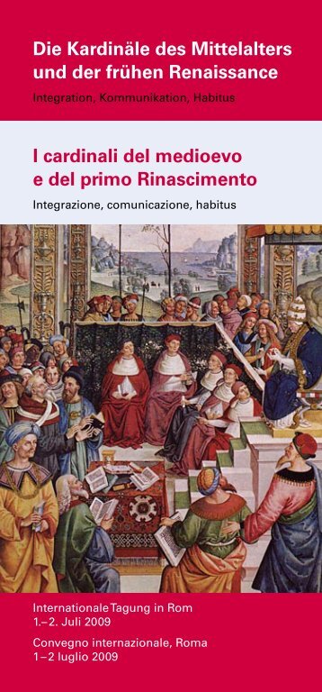 Die Kardinäle des Mittelalters und der frühen Renaissance I ...