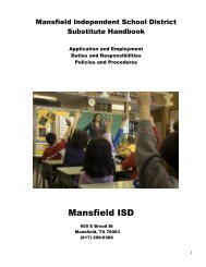 Mansfield ISD - Mansfield Independent School District