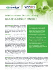 Software module for ATM security running with Intellect ... - AxxonSoft