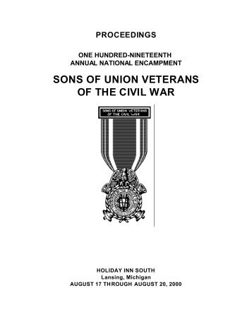 2000 Proceedings (119th) - Sons of Union Veterans of the Civil War