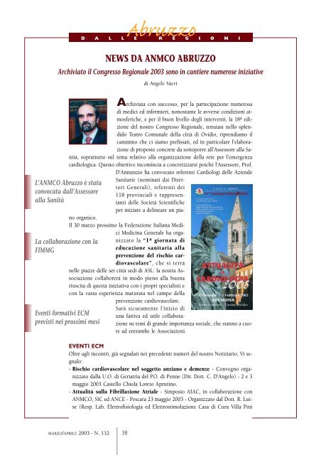 Cardiologia negli Ospedali nÂ° 132 Marzo/Aprile 2003 - Anmco