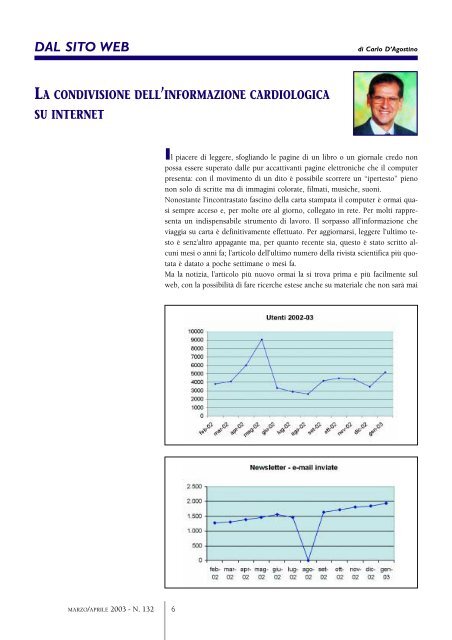 Cardiologia negli Ospedali nÂ° 132 Marzo/Aprile 2003 - Anmco