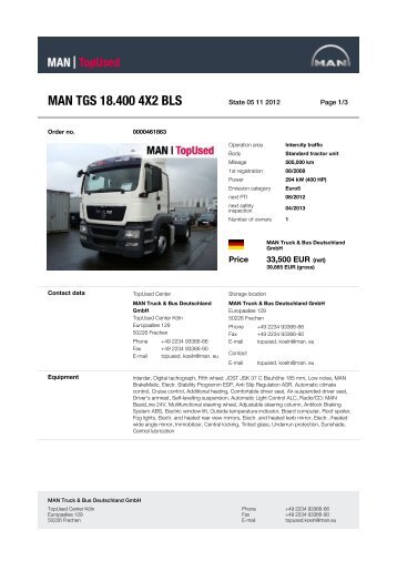 MAN TGS 18.400 4X2 BLS - MAN TopUsed