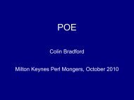 An introduction to writing web servers with POE - Milton Keynes Perl ...