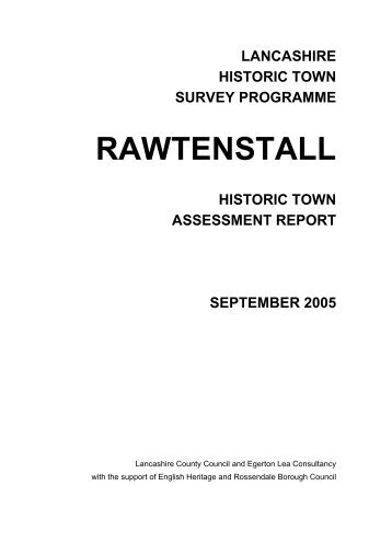 RAWTENSTALL - Lancashire County Council