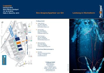 Leistung in HÃ¶chstform Lageplan Ihre Ansprechpartner ... - ProMinent