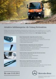 die Unimog-Herbstaktion. - Mercedes-Benz Niederlassung ...