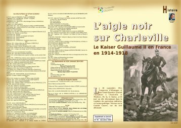 L'aigle noir sur Charleville ( Le Kaiser Guillaume II en France