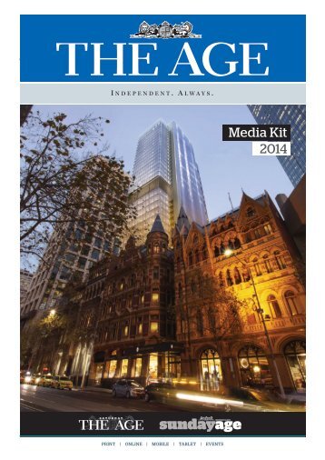 The Age Media Kit - Fairfax Media Adcentre